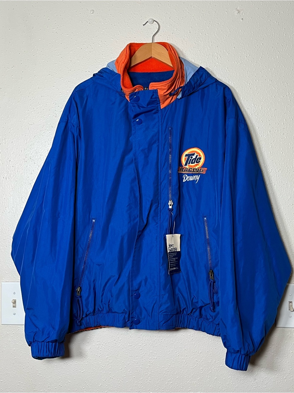 Tide Racing Blue & Orange Bomber Jacket